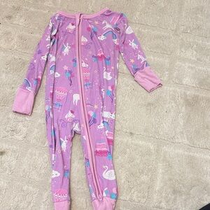 Little Sleepies Purple Unicorn Kids One Piece